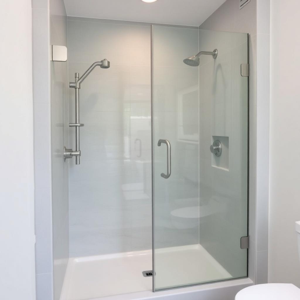 Renovated bathroom in a home in Dallas County