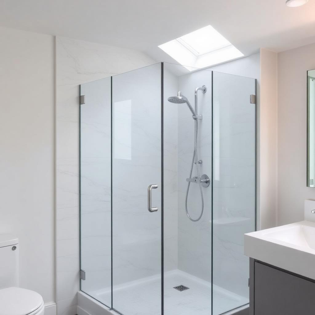 Recently remodeled bathroom in a Drake, IA home