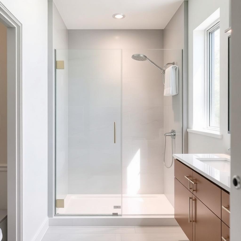 Recently remodeled bathroom in a Druid Hills, GA home