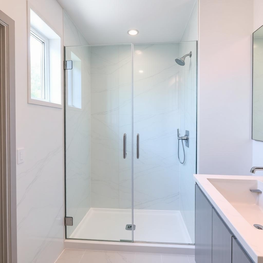 Recently remodeled bathroom in a Duluth, GA home