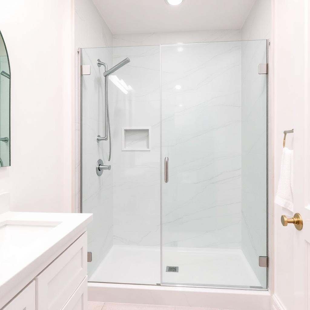 Recently remodeled bathroom in a Hampden, MD home