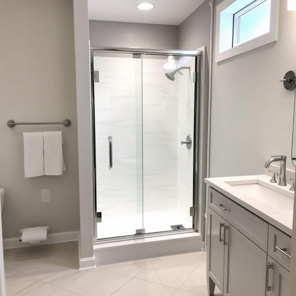 Recently remodeled bathroom in a Hampton, GA home