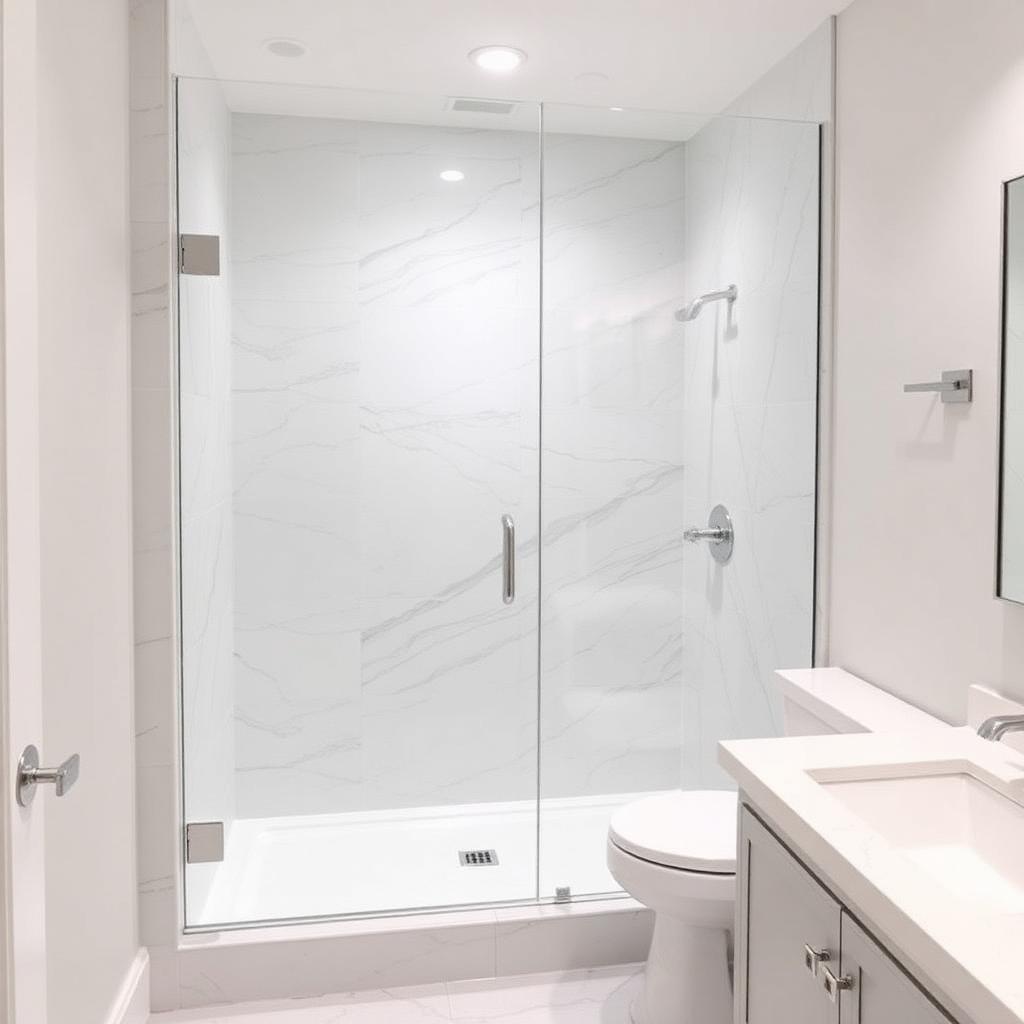 Recently remodeled bathroom in a Houston, TX home