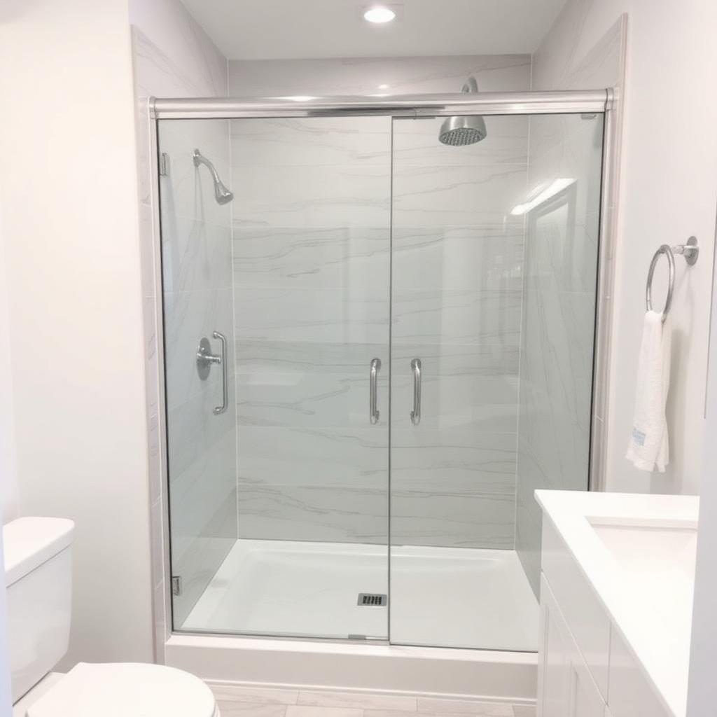 Recently remodeled bathroom in a Huntersville, NC home