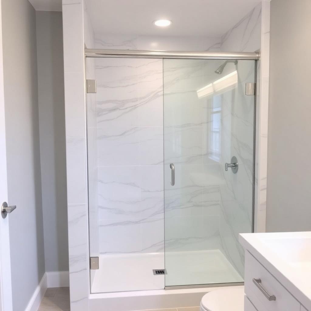 Recently remodeled bathroom in a Lilburn, GA home