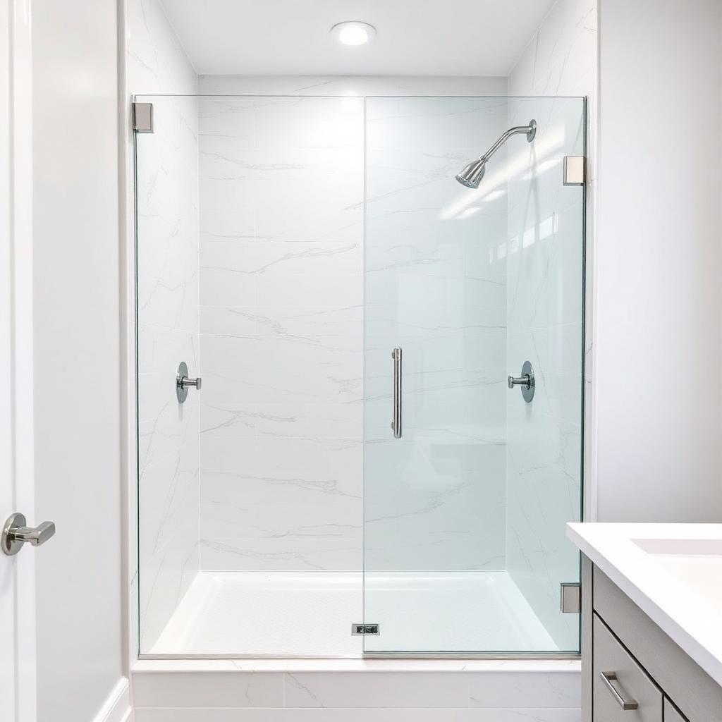 Renovated bathroom in a home in Madison County