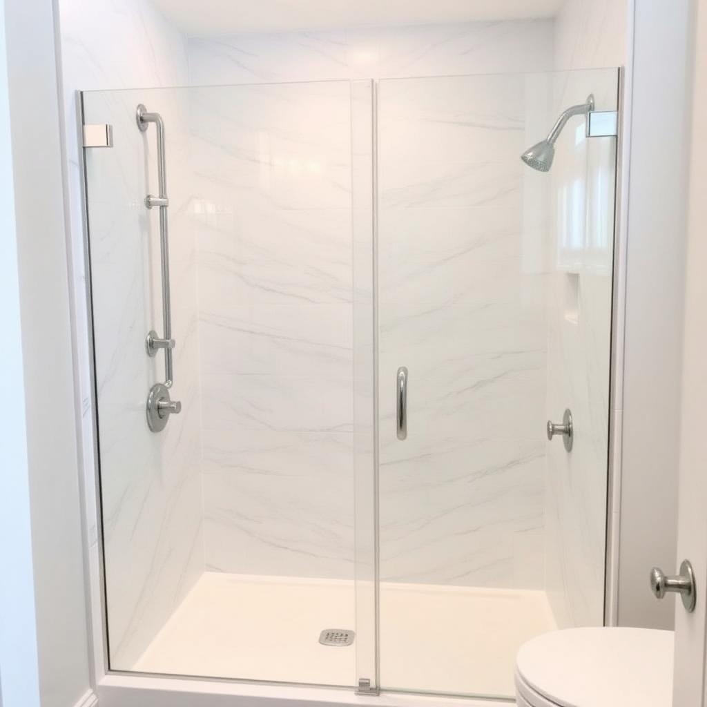 Recently remodeled bathroom in a Marietta, GA home