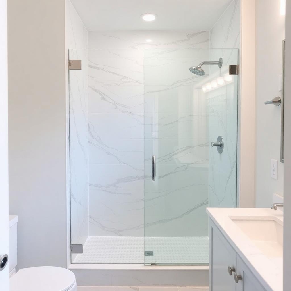 Recently remodeled bathroom in a Midtown, GA home