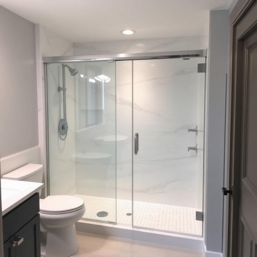 Recently remodeled bathroom in a Midway, GA home