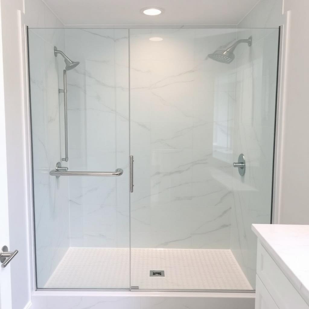 Recently remodeled bathroom in a Morrow, GA home