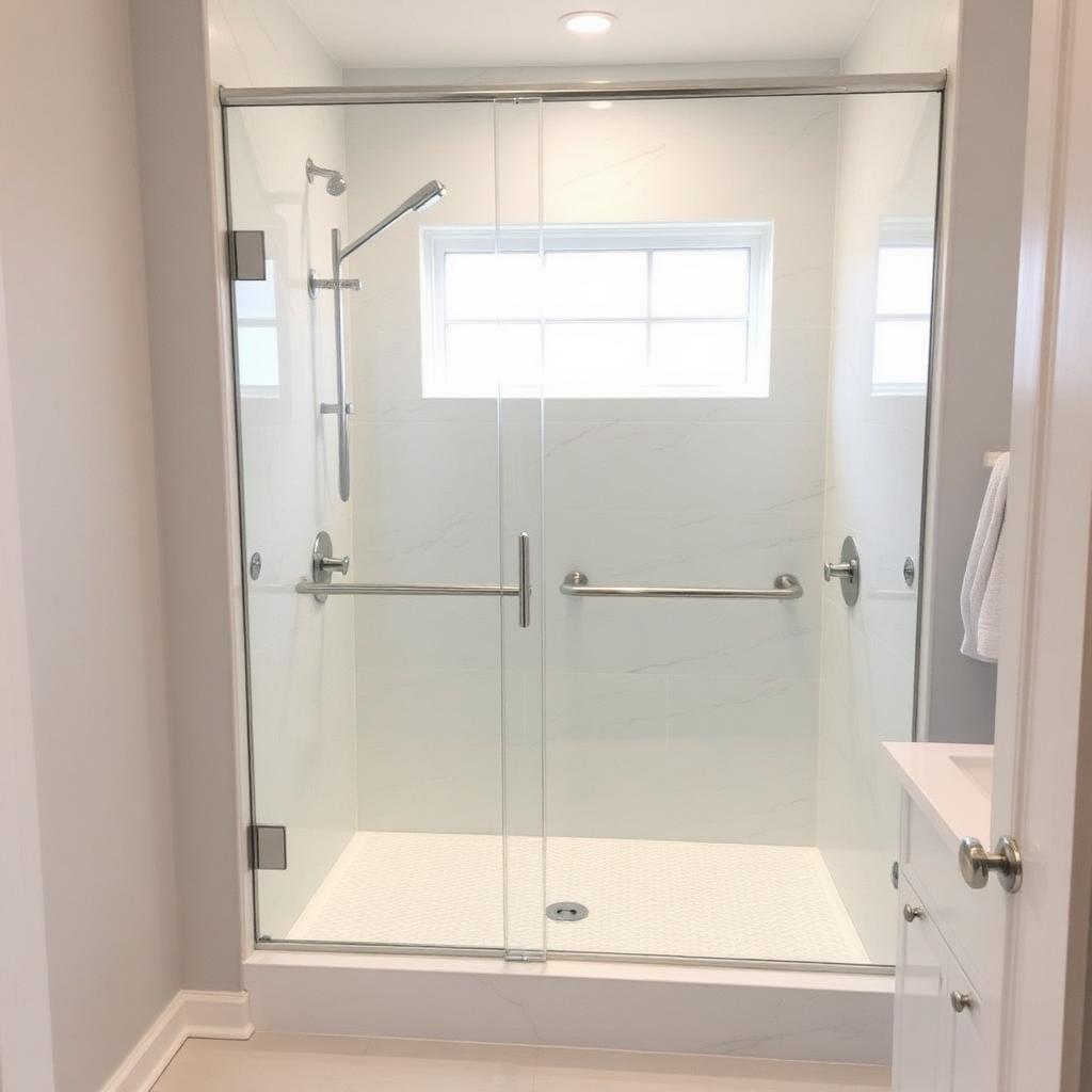 Recently remodeled bathroom in a Mount Washington, MD home