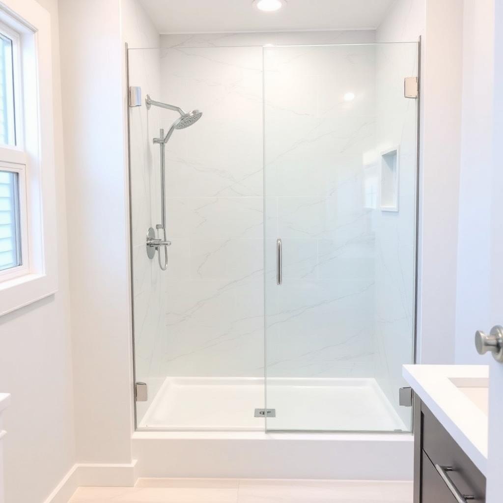 Recently remodeled bathroom in a Mountain Park, GA home
