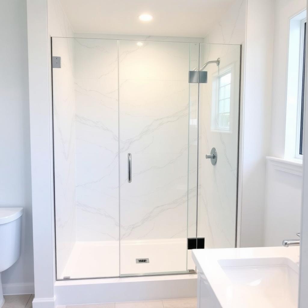 Recently remodeled bathroom in a North Druid Hills, GA home