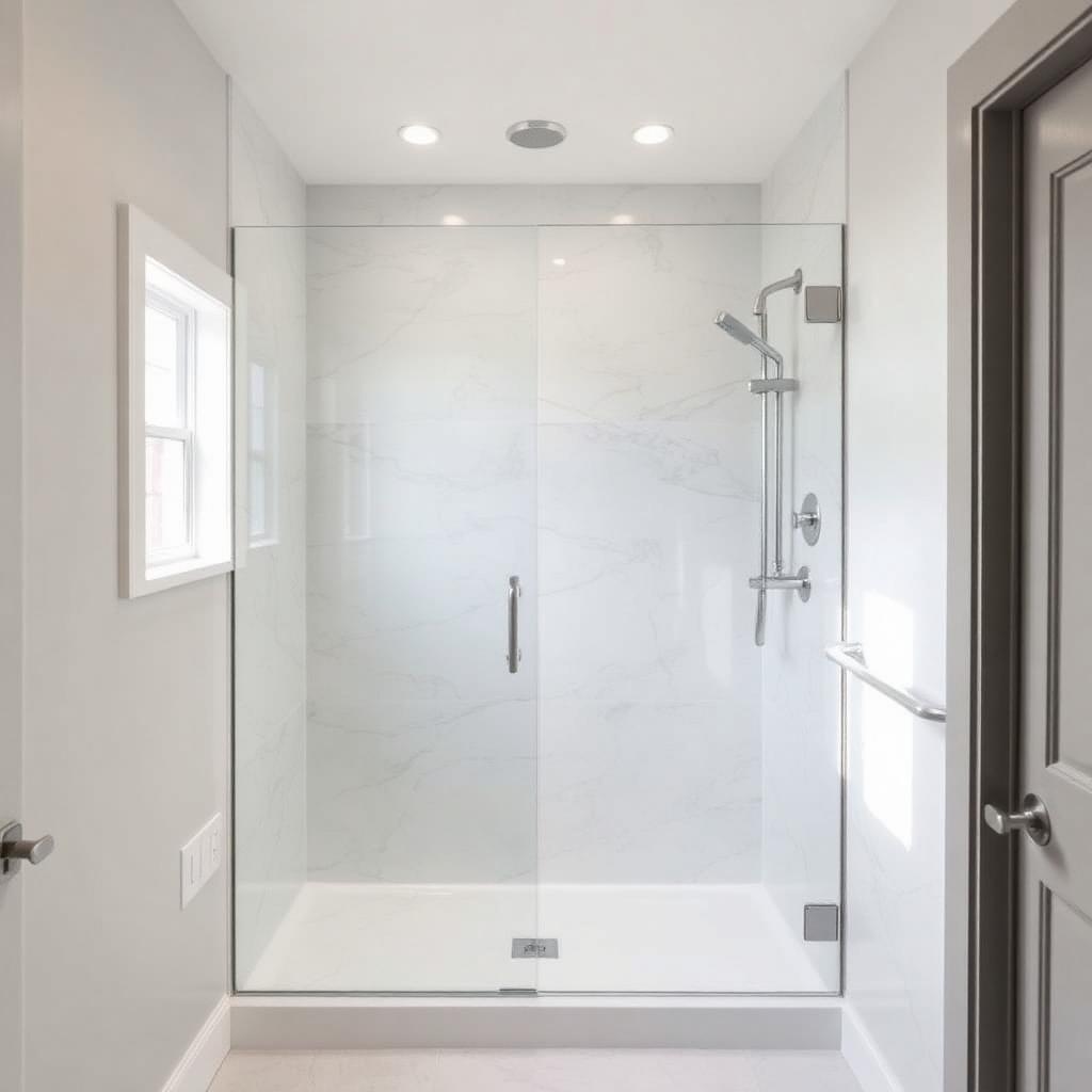 Recently remodeled bathroom in a Union City, GA home