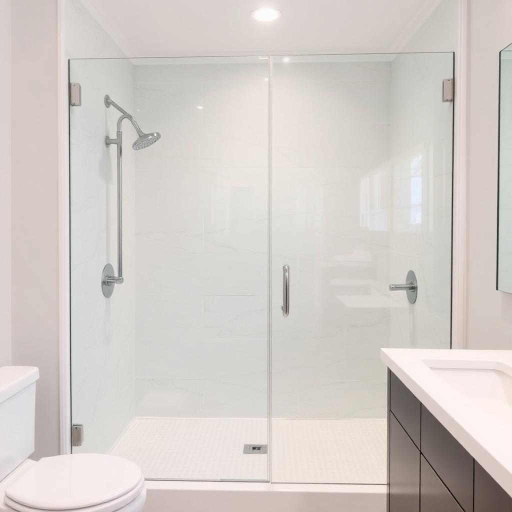 Recently remodeled bathroom in a Vinings, GA home